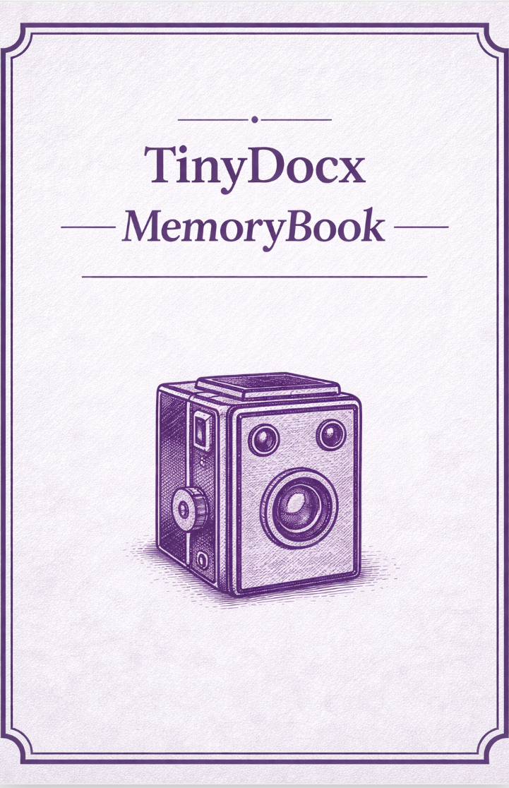 TinyDocx — MemoryBook
